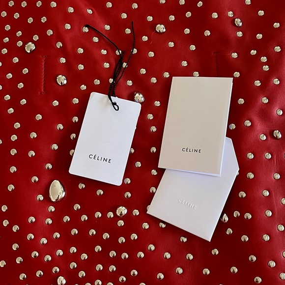 Phoebe Philo for Celine Lambskin Red Tote - Picture 9 of 12